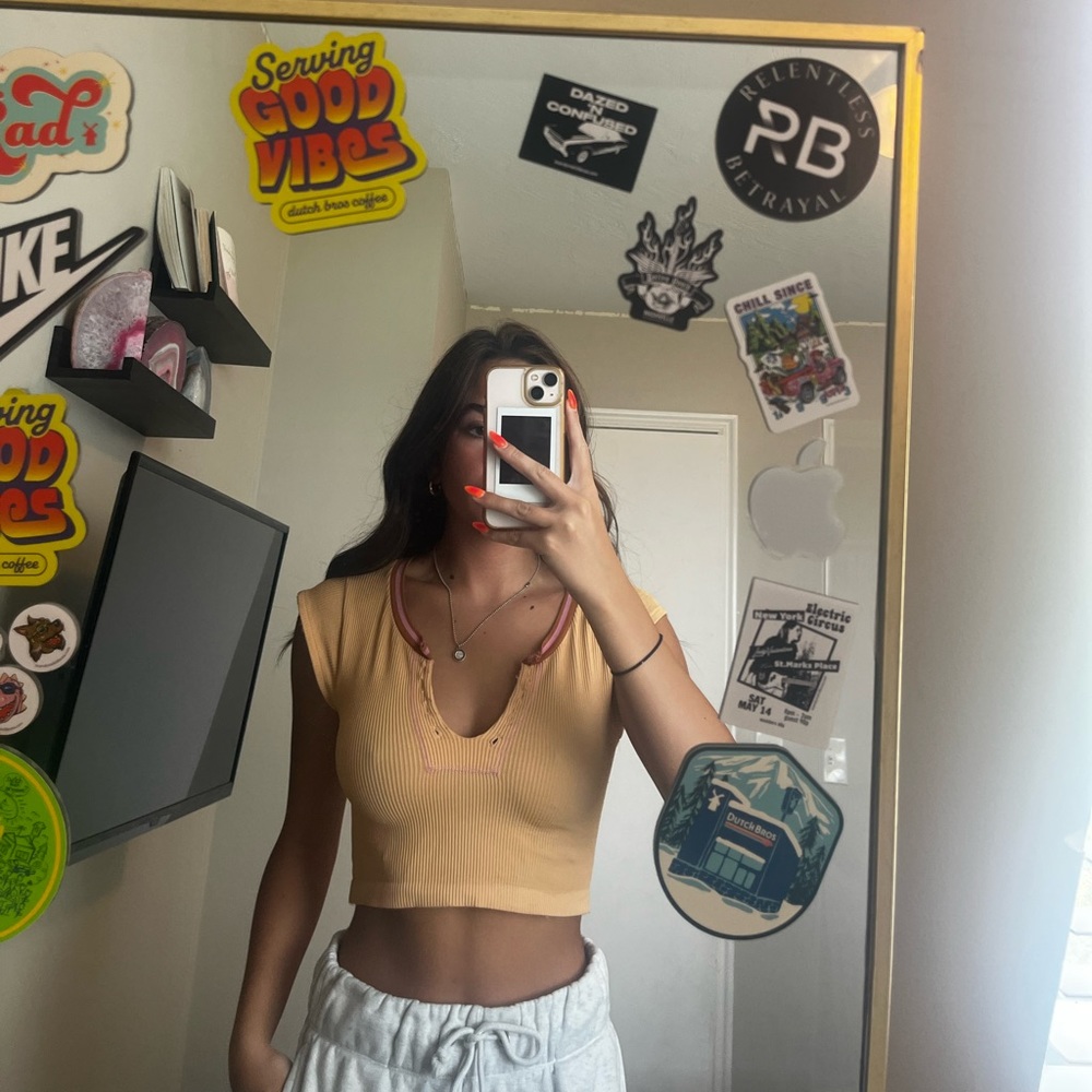 Cute orange urban outfitters top